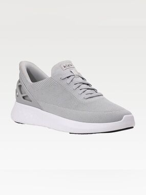 kizik Athens Men’s Slip-On Knit Sneaker in Light Gray